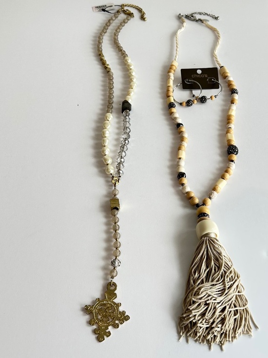 Chico's Jewelry - Chico's Statement Necklace & Earring Set + Bonus Necklace (NWT/NWOT)